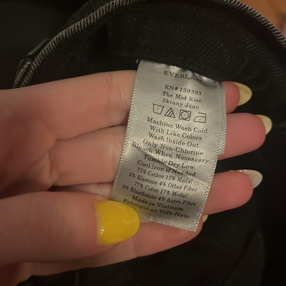 Everlane The Mid Rise Skinny Jean Ankle Grey Size 24 - Picture 10 of 11